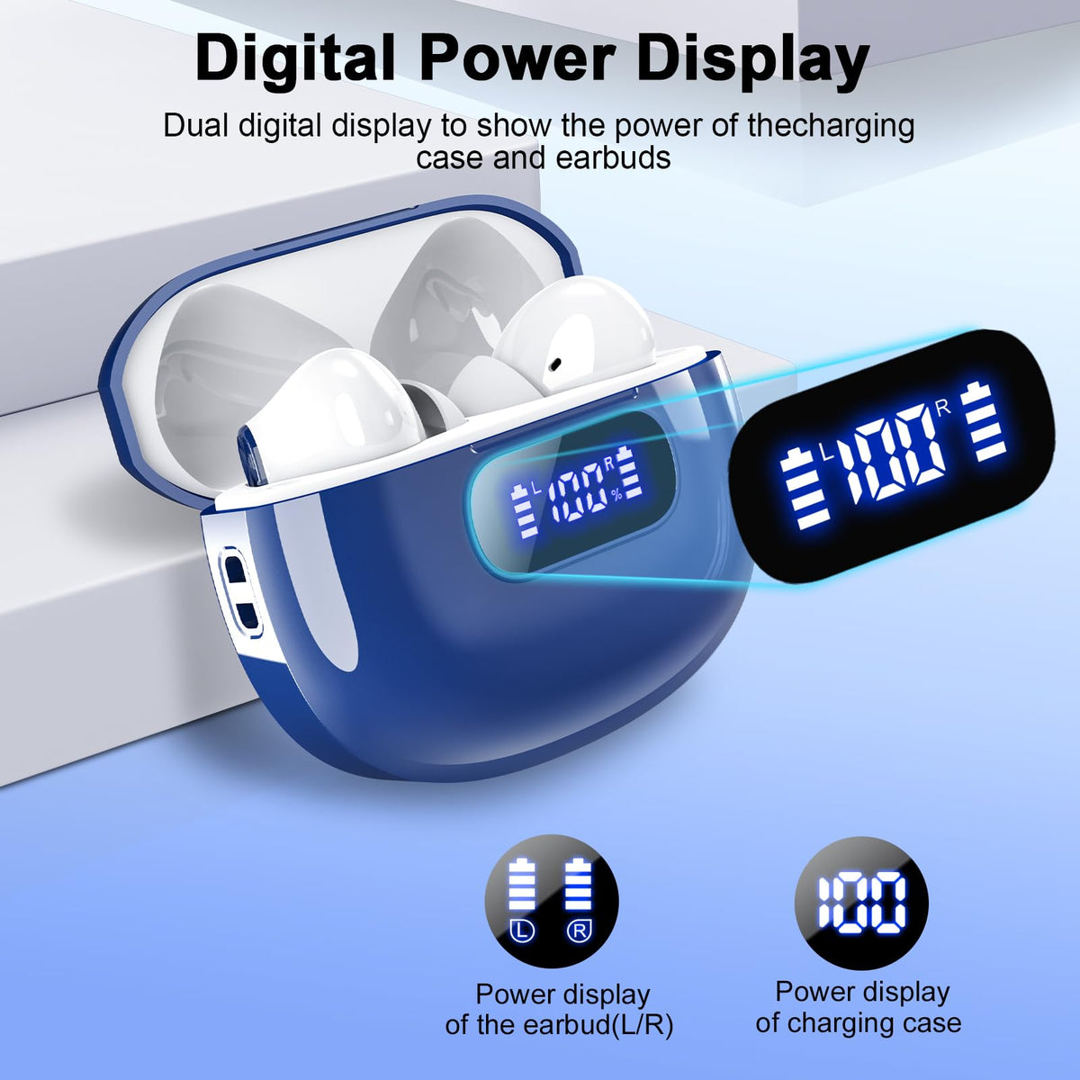 Wekily S50 lightweight earbuds weigh about 4 g each.
