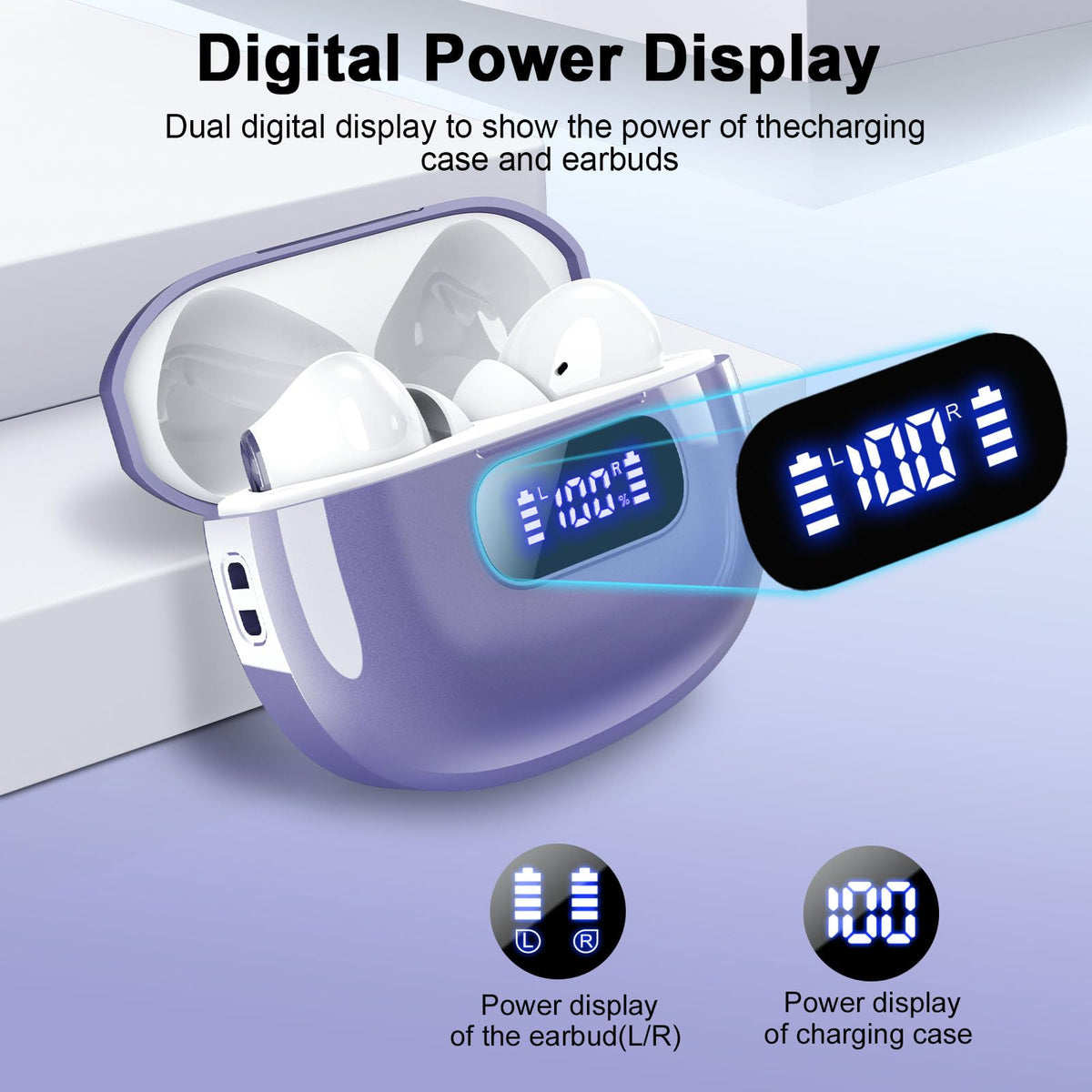Wekily S50 right earbud, HiFi stereo with deep bass on the go.