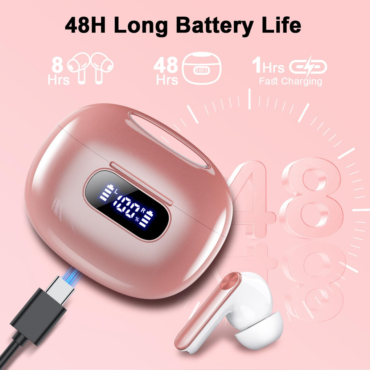Wekily S50 smart touch controls enable quick calls and music controls.