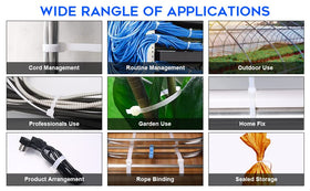 WLEAD heavy-duty zip ties withstand sunlight on outdoor projects.