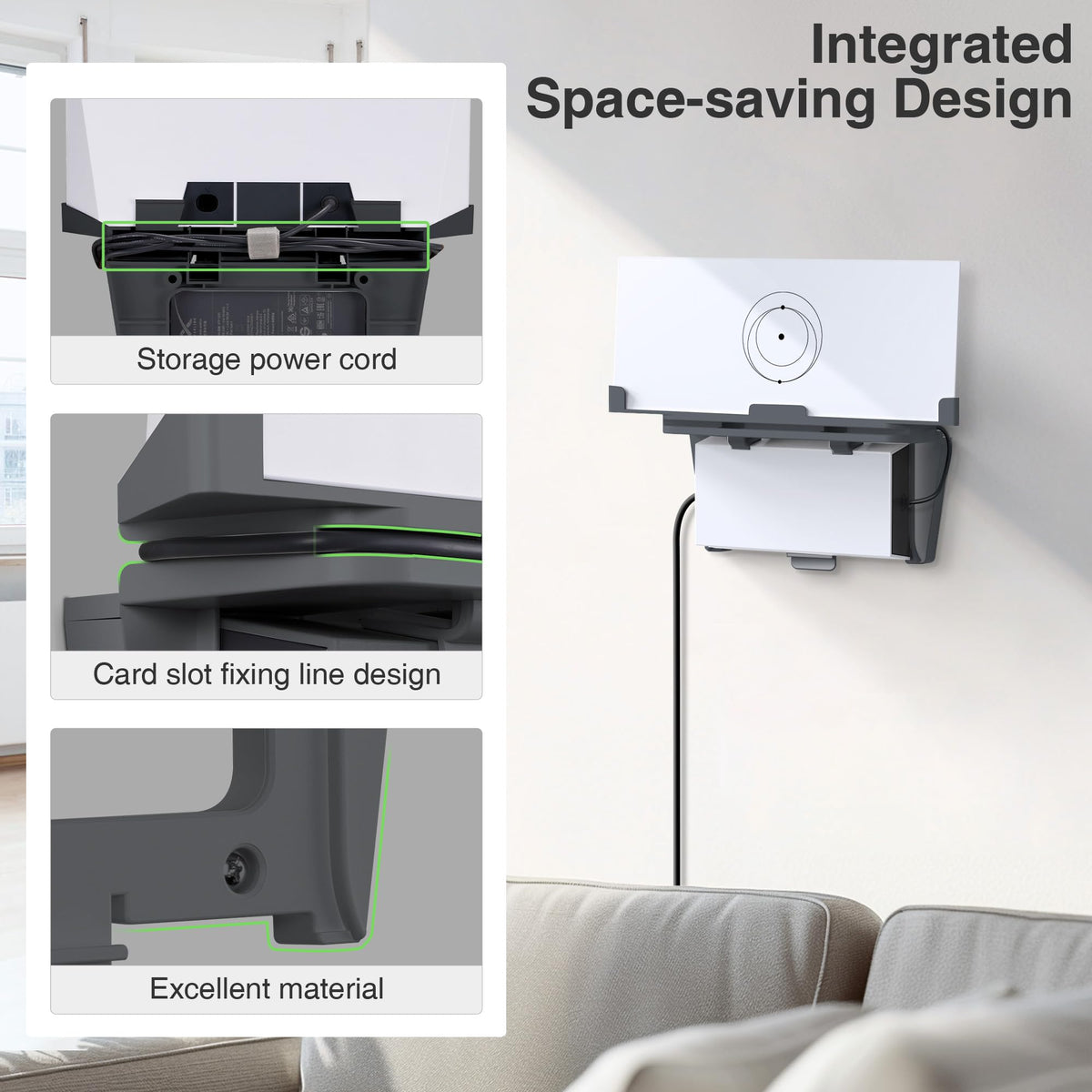 Welllifein ABS plastic durable mount highlighted for longevity and rugged use.