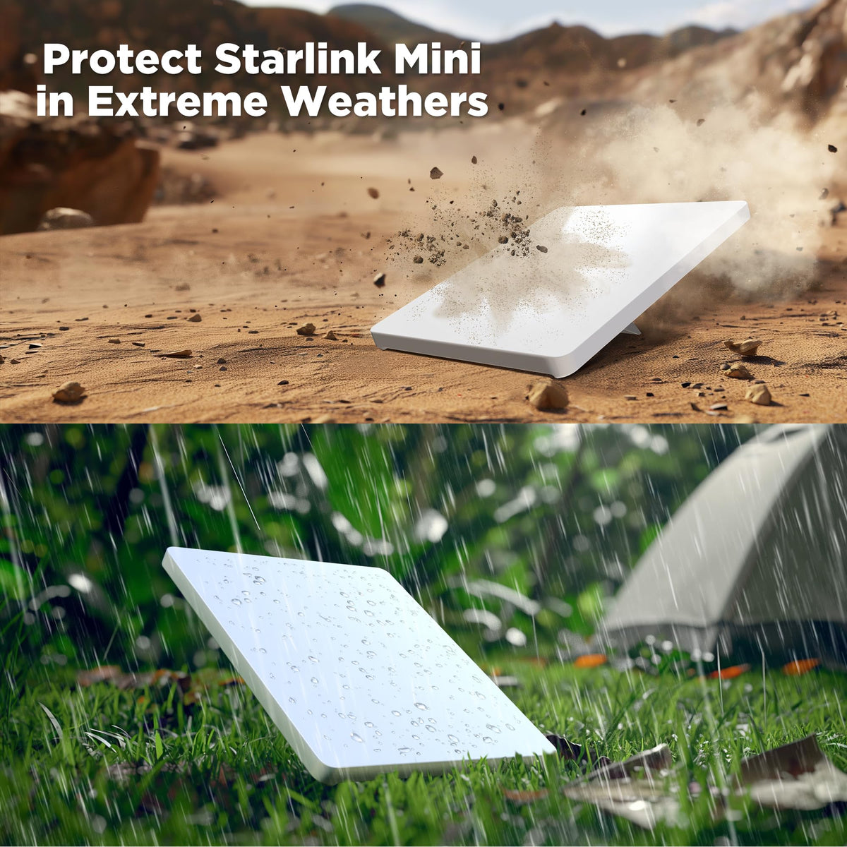 Welllifein Starlink Mini compact, lightweight cover adds minimal bulk while traveling.