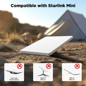Welllifein Starlink Mini weatherproof cover endures rain and sun for outdoor use.