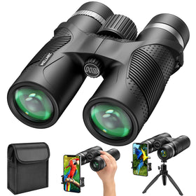 WELLNEC front view showing compact binoculars and clear optics, ideal for outdoor observation