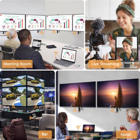 WELUSOPU broad compatibility with laptops TVs projectors and monitors