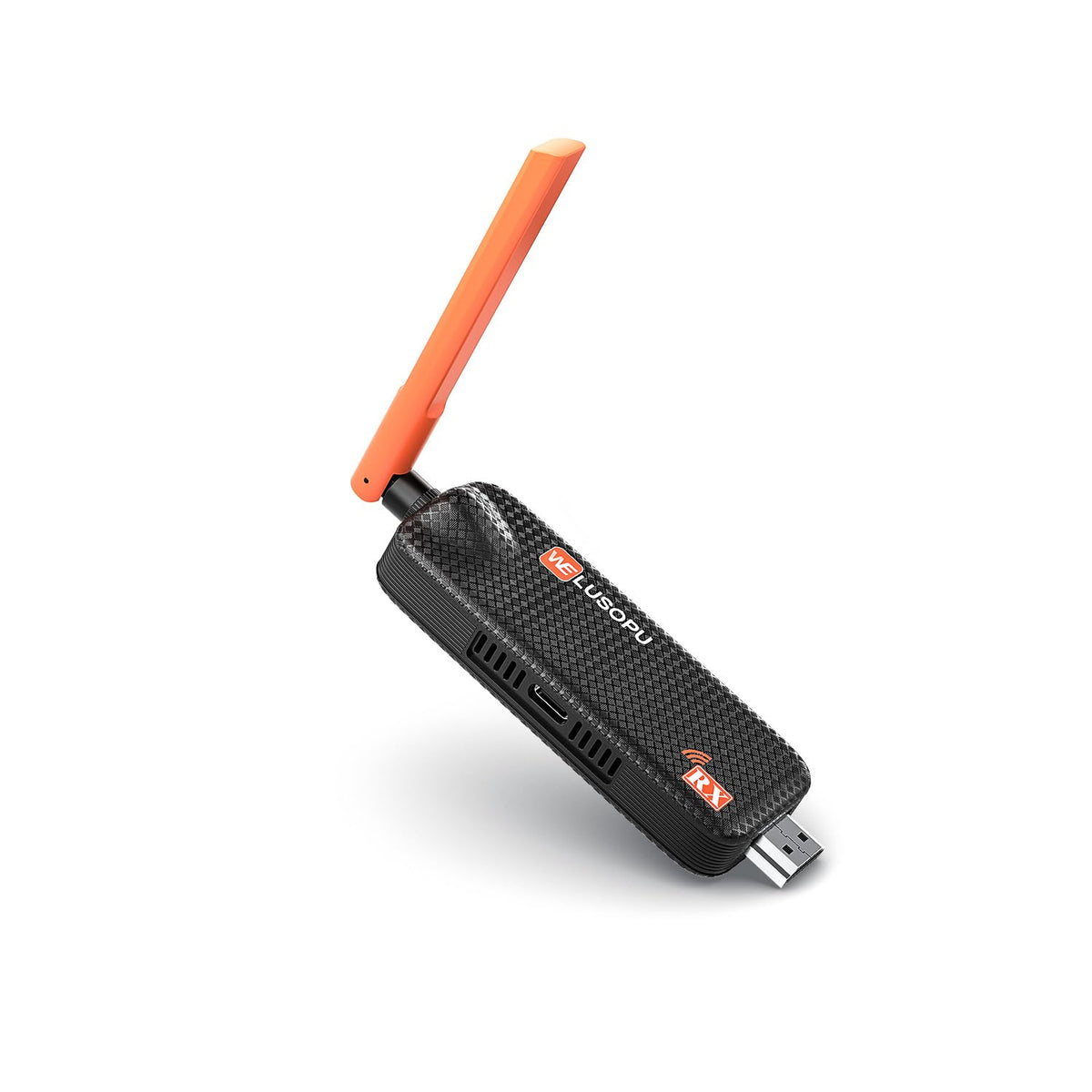 WELUSOPU Wireless HDMI Receiver front view for effortless screen mirroring and media streaming
