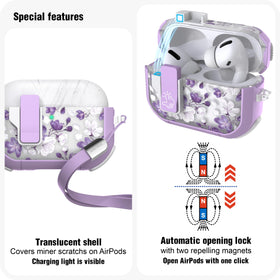 Wenew AirPods Pro 2 case UV-coated pattern for durable color.