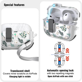 WENEW AirPods Pro 3 case with four air cushions for impact protection