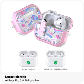 WENew AirPods Pro Pro 2 case, one-click magnetic lock for quick access.