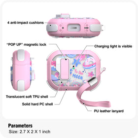 WENew AirPods Pro case; wireless charging compatible and LED light viewable.