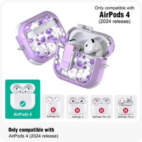 WENEW AirPods 4th case with secure magnetic lock for quick access.