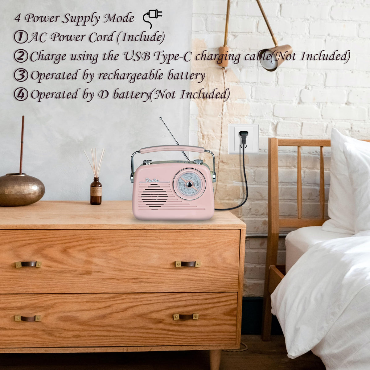 WENPZERAY D-216 USB/TF playback for personal playlists on the go.