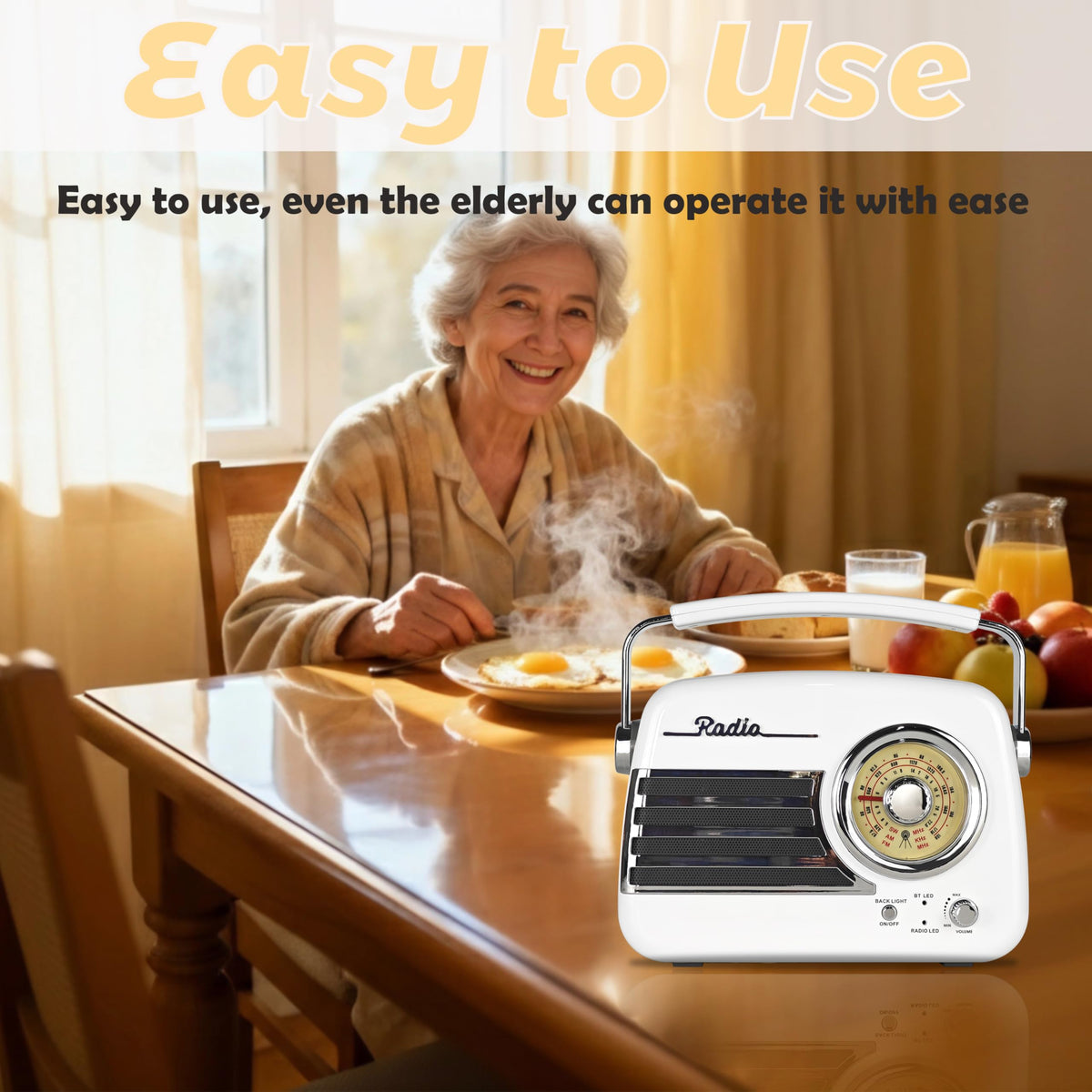 Wenpzeray D326 5W speaker grill delivers room filling sound.