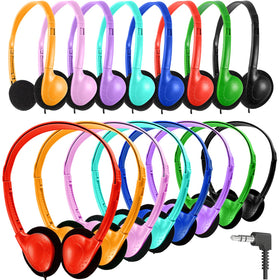 Wensdo 25-pack front box showing mixed-color headsets and quick distribution benefit