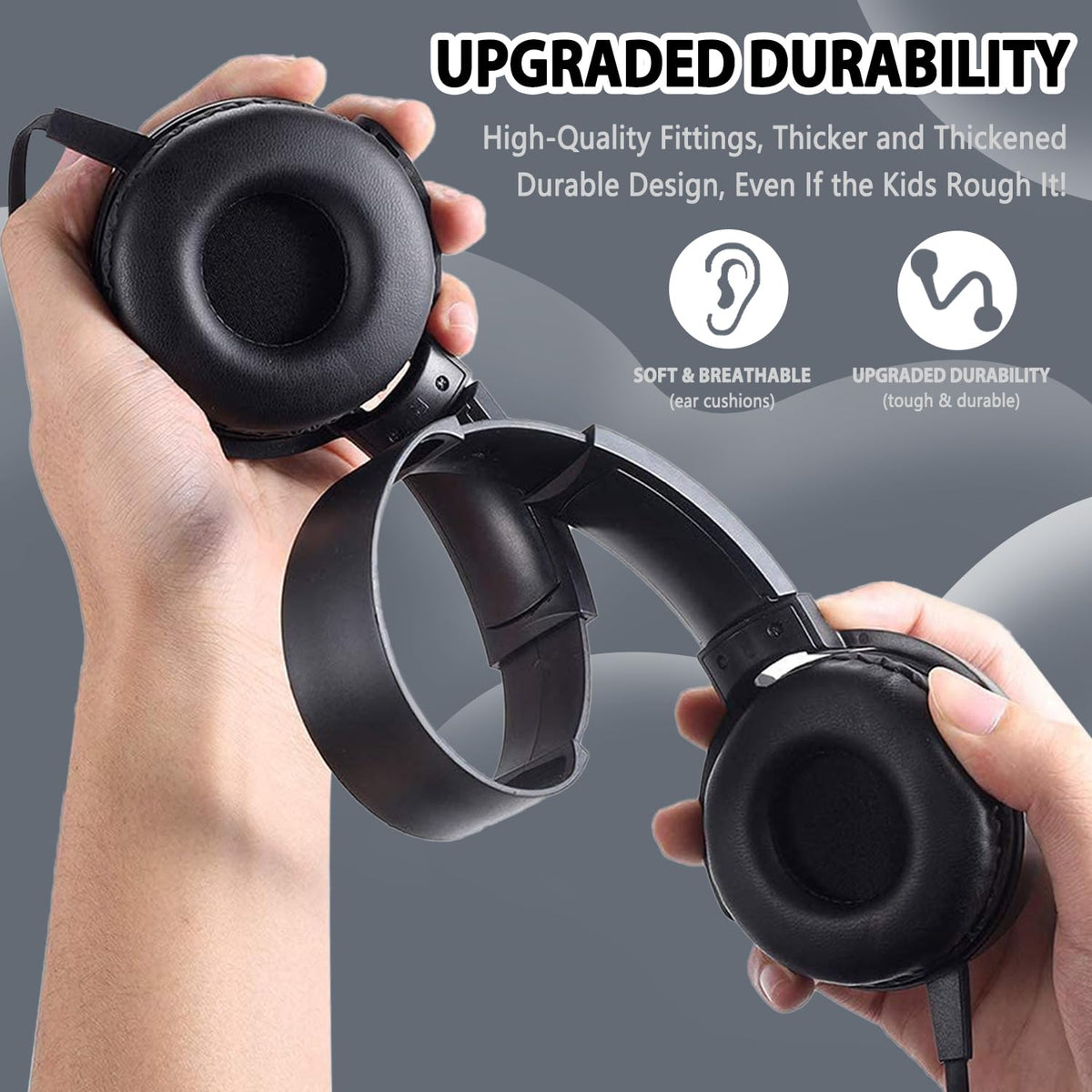 Wensdo adjustable headband fits kids and adults comfortably
