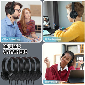 Wensdo classroom headphones ideal for libraries and online learning environments