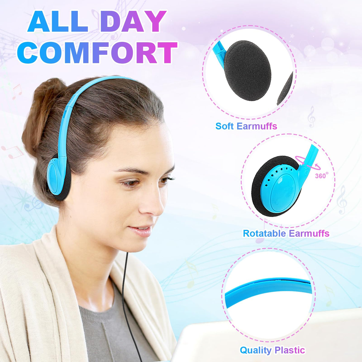 Wensdo headset in classroom use helping focused learning during lessons