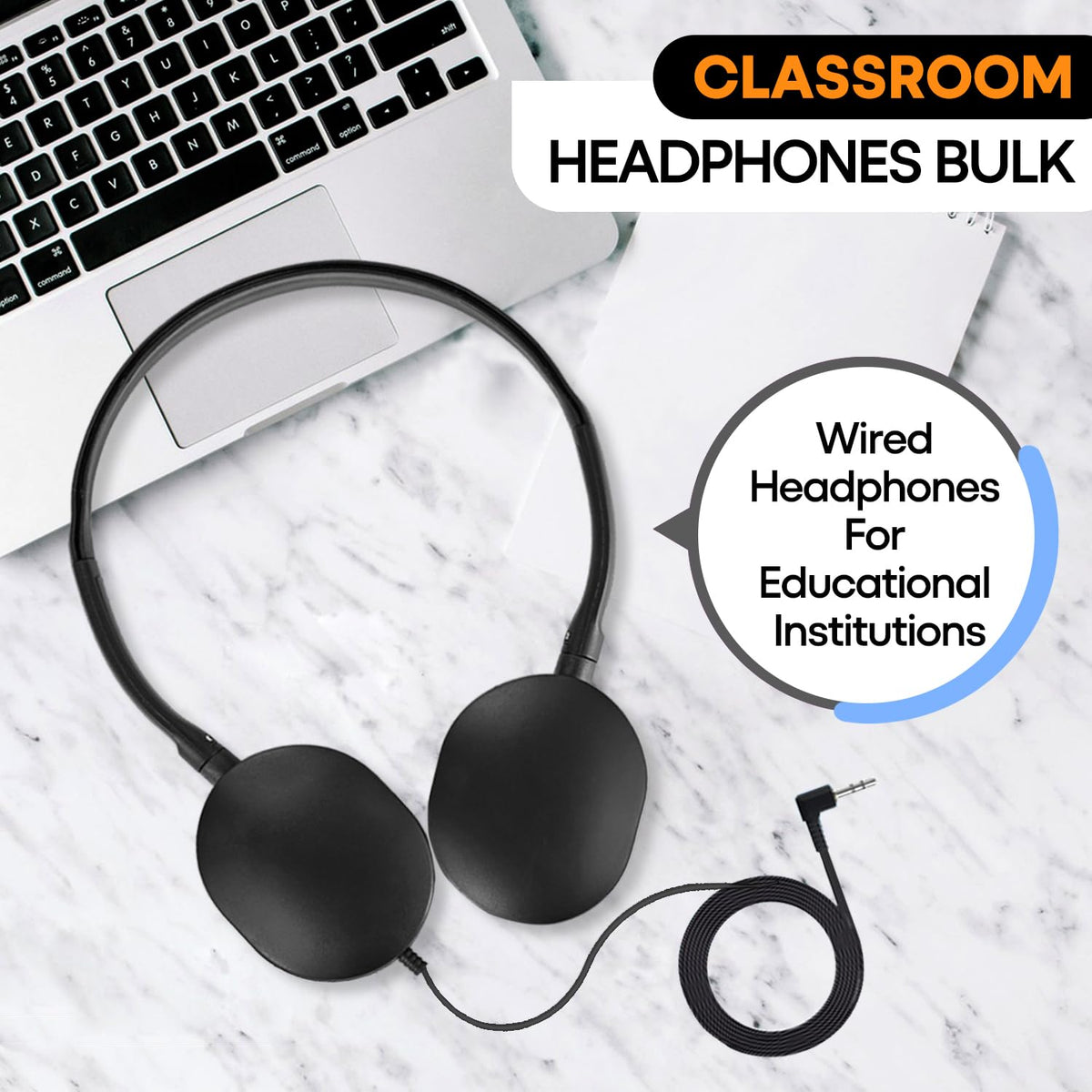 Wensdo close-up of earcup padding offering comfortable learning wear