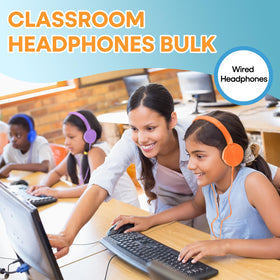 Durable wired design from Wensdo for daily classroom use.
