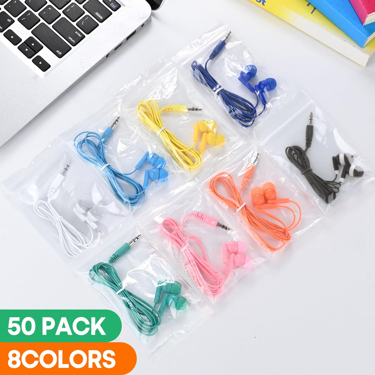 Wensdo mixed-color earbuds help keep students engaged during collaborative activities.