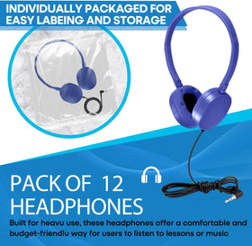 Wensdo HY104 headphones in classroom setting for learning.