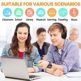Wensdo headphones in use in a classroom improving focus during lessons
