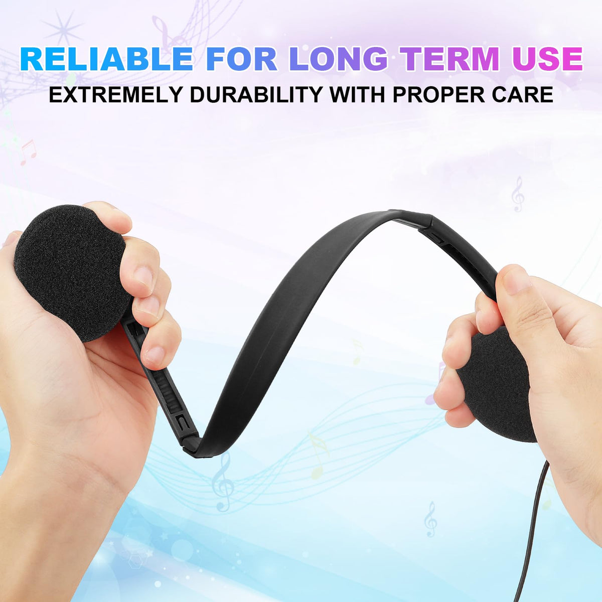 Wensdo HY103 headphones compatible with tablets, Chromebooks, and computers.