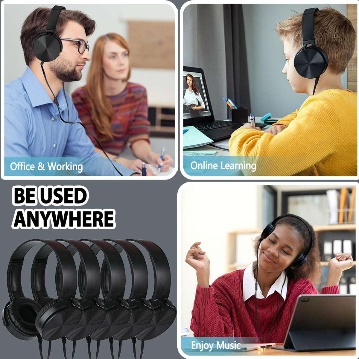 Wensdo in classroom use with student wearing headset for focused learning
