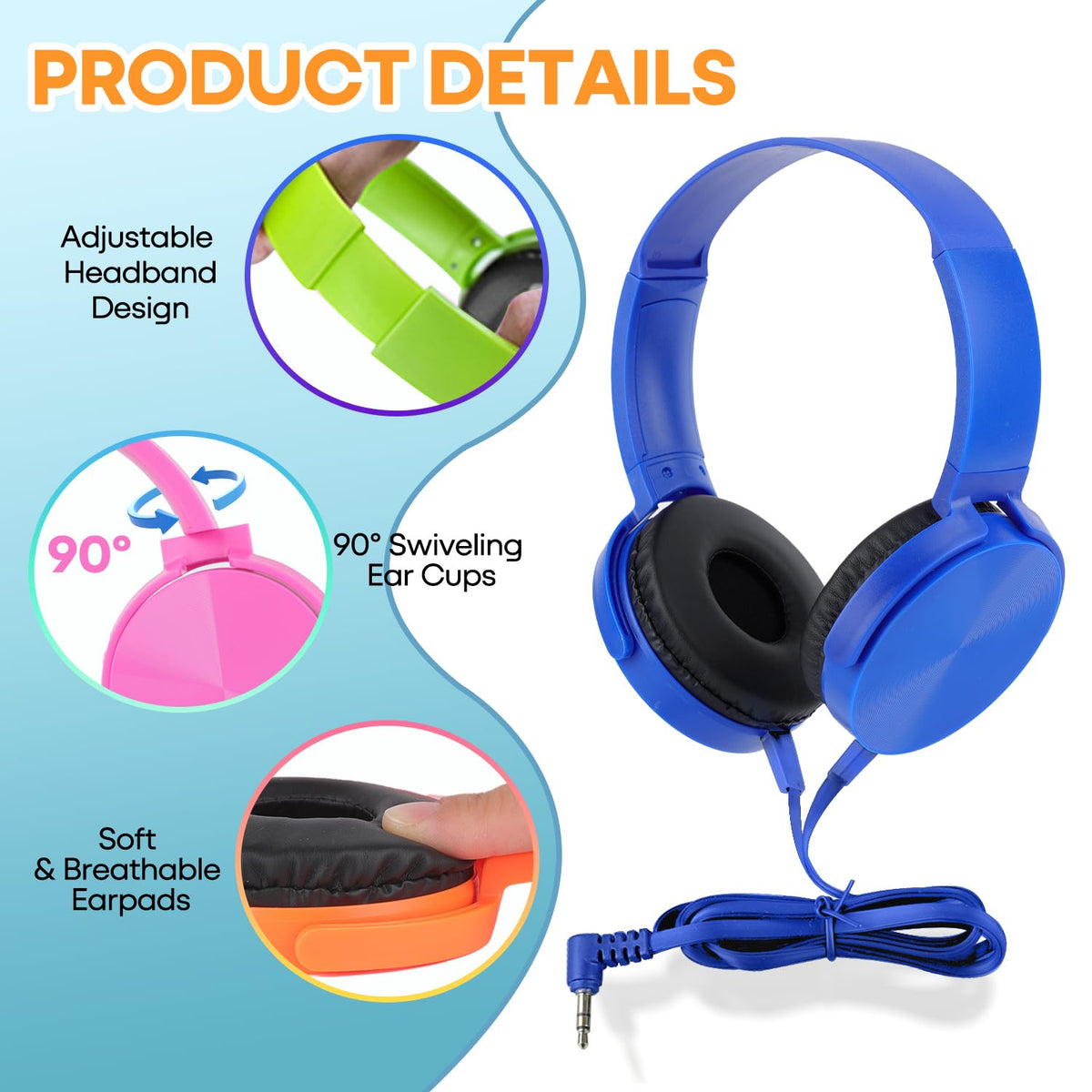 Wensdo HY450 side view showing adjustable headband detail and reinforced construction for durability