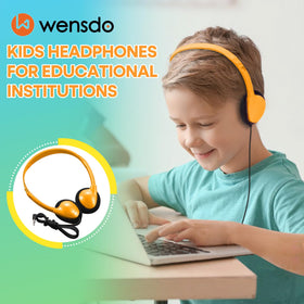 Close-up of HY857 ear pads showing soft cushioning for comfort.