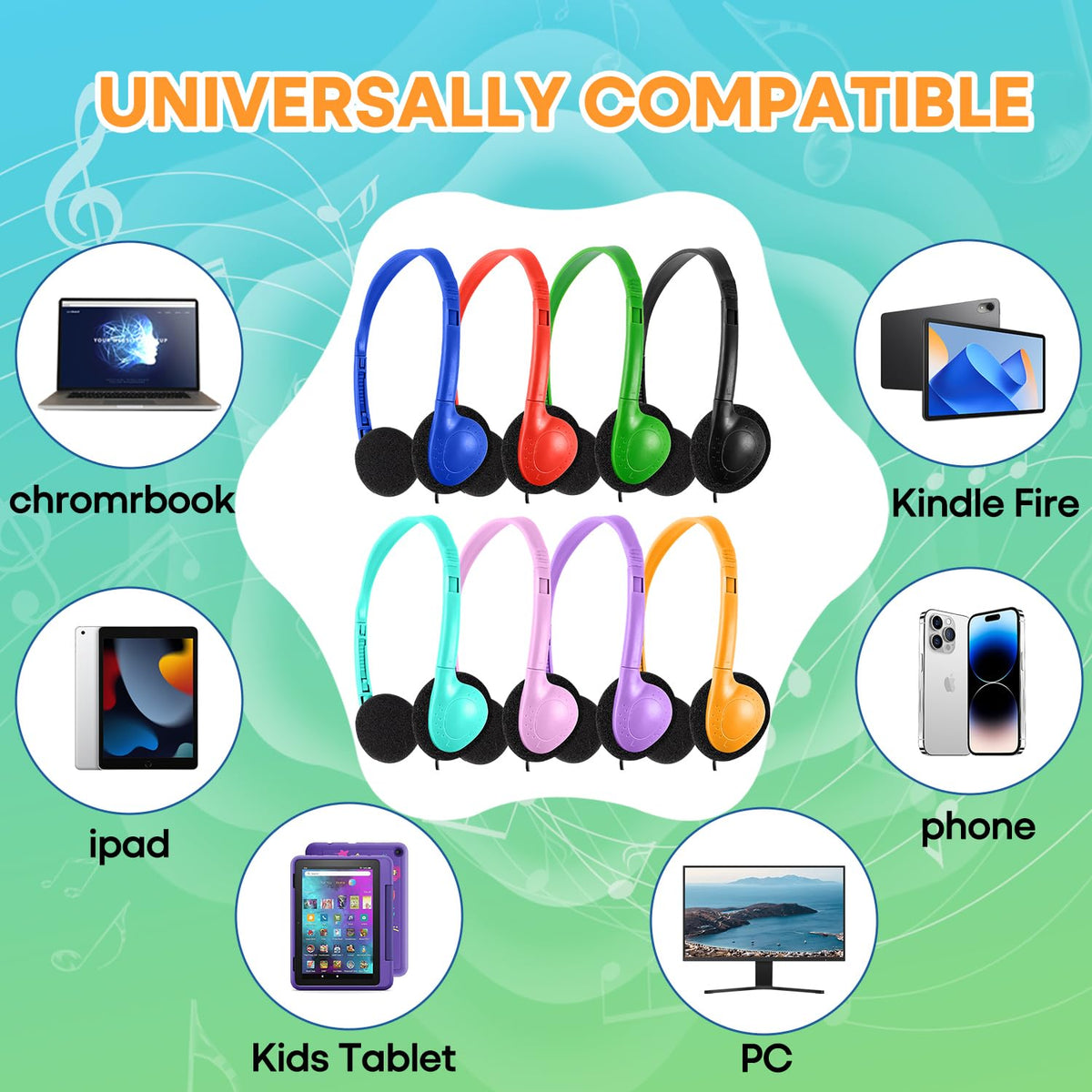 Wensdo headphones next to ruler showing compact size for storage convenience