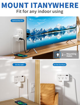 Wentongkeji surge protector ideal for office or dorm setups.