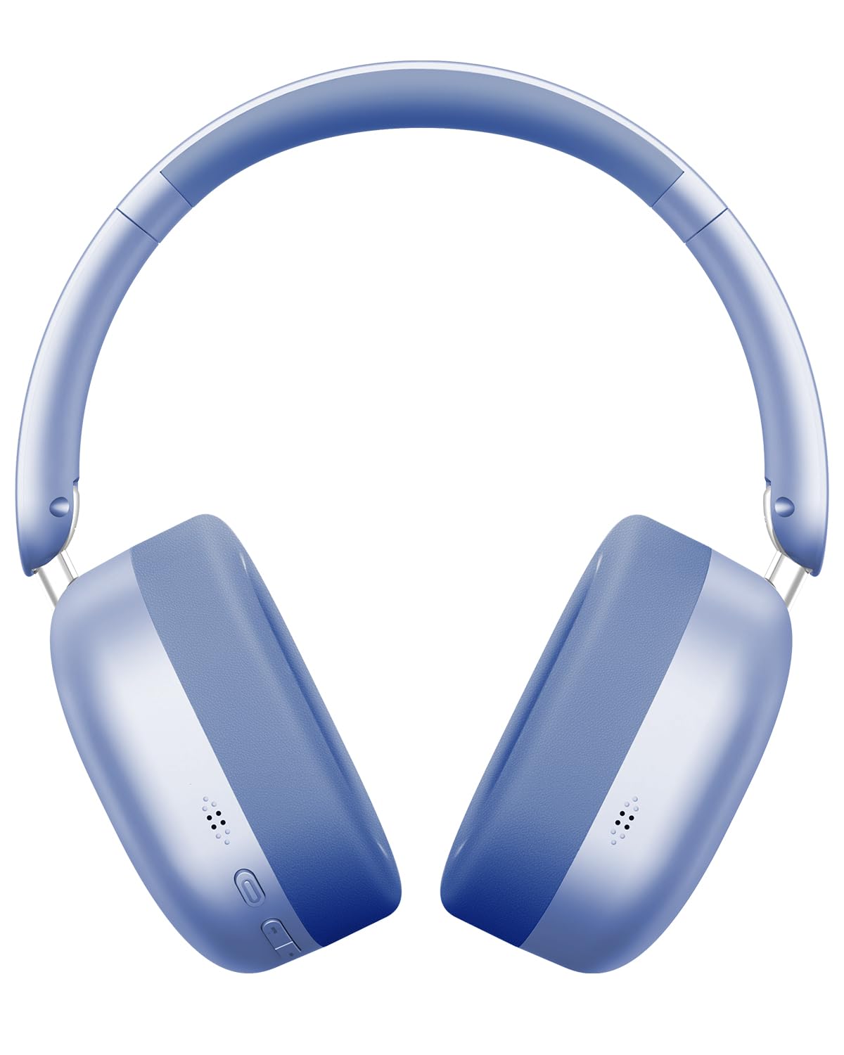 Wentronic kids headphones blue foldable design for travel and storage.