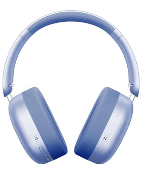 Wentronic kids headphones blue foldable design for travel and storage.