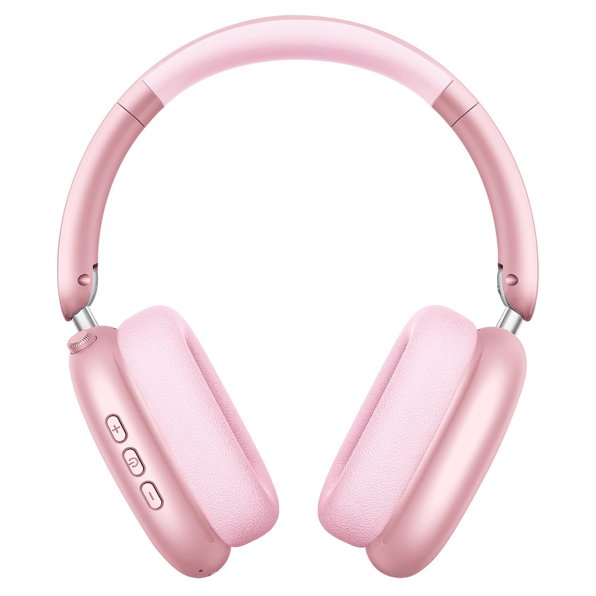 Wentronic Y01 front view in pink showing sleek design and branding for stylish listening