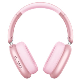 Wentronic Y01 front view in pink showing sleek design and branding for stylish listening