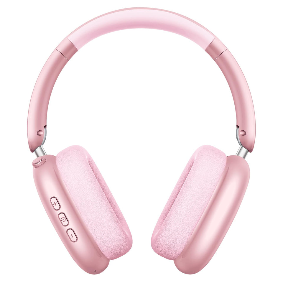 Wentronic Y01 front view in pink showing sleek design and branding for stylish listening