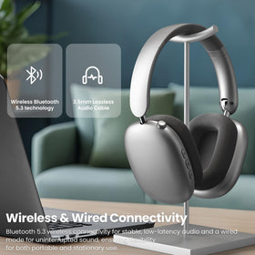 Wentronic Y01 beside a passport showing compact travel-friendly size