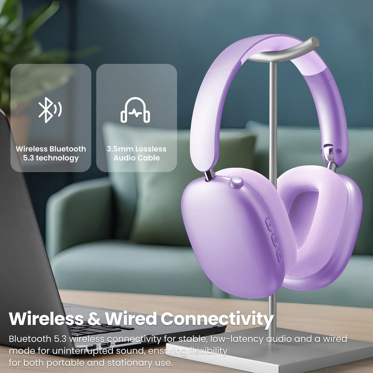 Wentronic Y01 size scale with hand to show lightweight foldable travel-friendly design