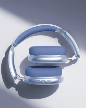 Wentronic Y02 earcup closeup with memory foam and PU leather for long comfort