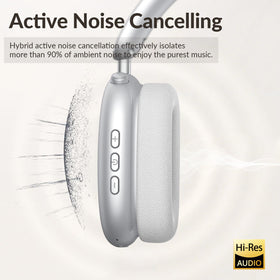 Wentronic Y02 earcups close-up in breathable leather for long wear.