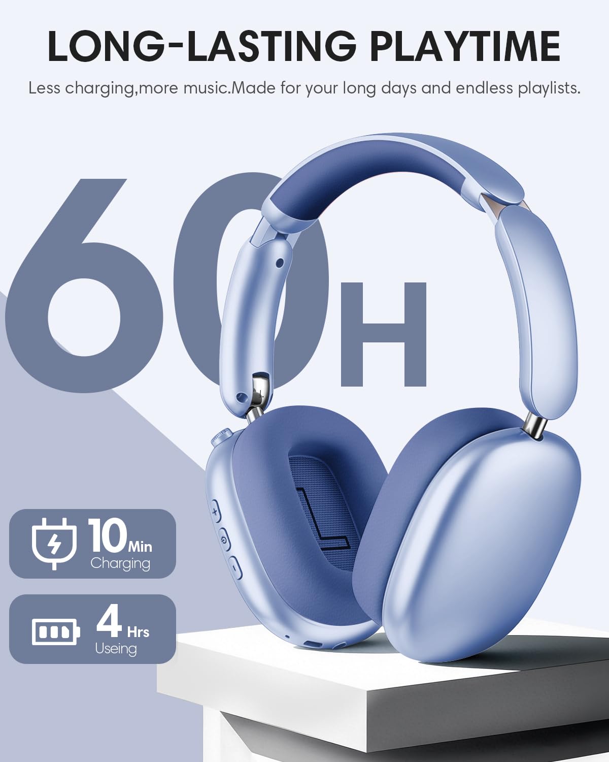 Wentronic Y02 worn by traveler on train showing ANC reducing background noise