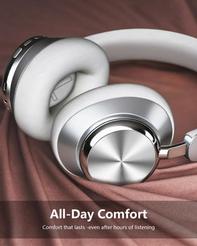 Wentronic Y03 soft ear cushion close-up showing plush padding for long-wear comfort