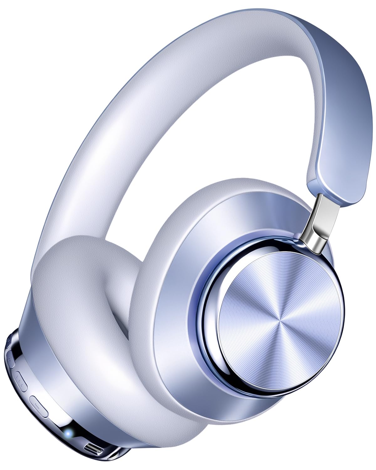 Wentronic Y03 front view showing sleek blue finish and brand logo for stylish listening