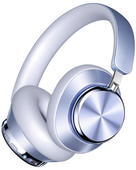 Wentronic Y03 front view showing sleek blue finish and brand logo for stylish listening