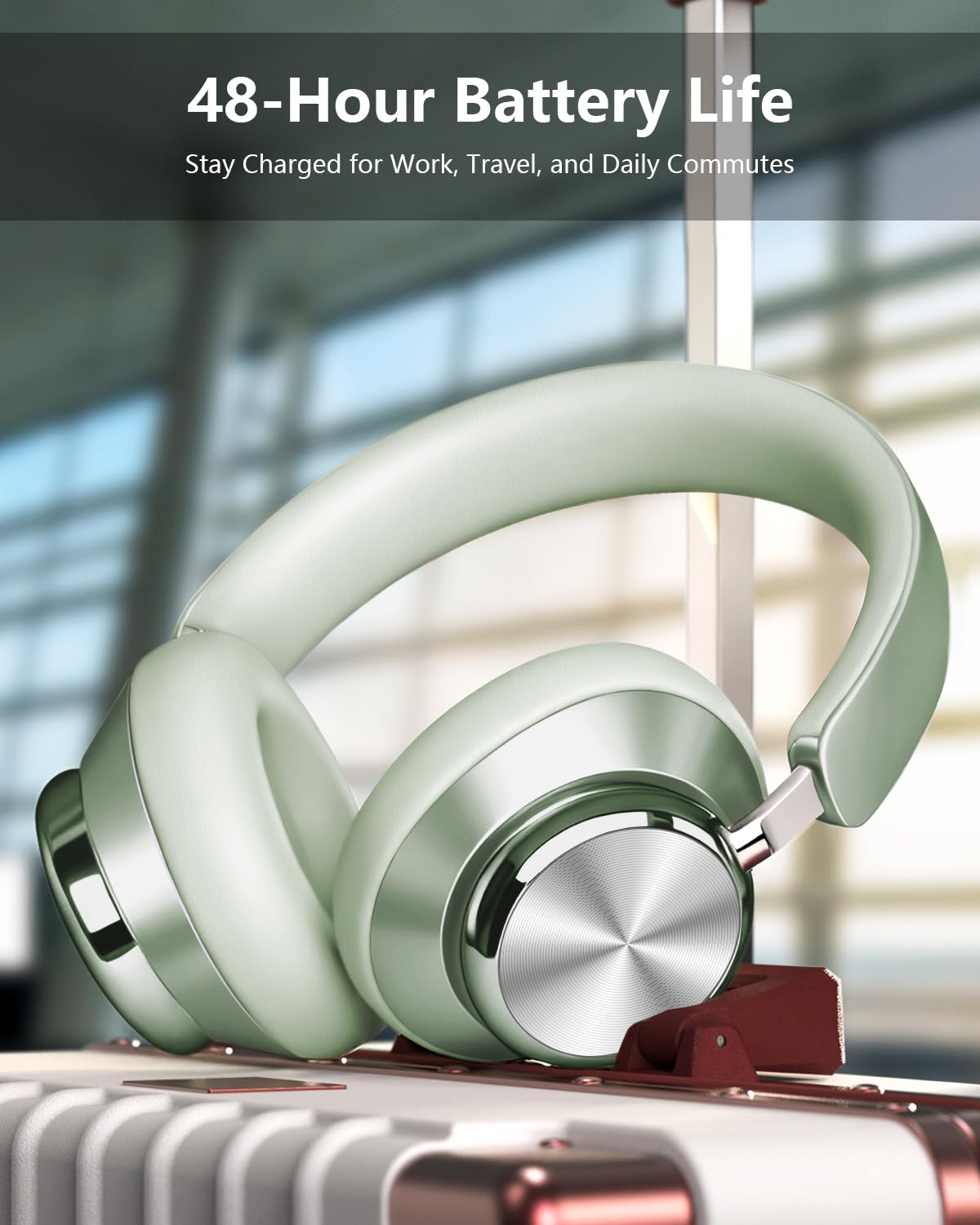 Wentronic Y03 next to smartphone showing compact scale for travel