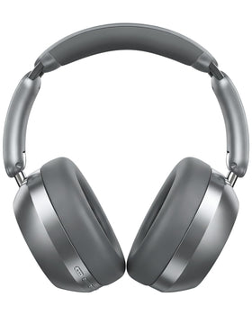 Wentronic Y04 headphones front view in grey for immersive listening.