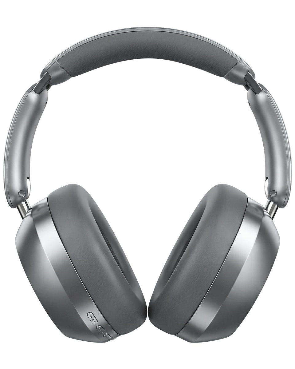 Wentronic Y04 headphones front view in grey for immersive listening.
