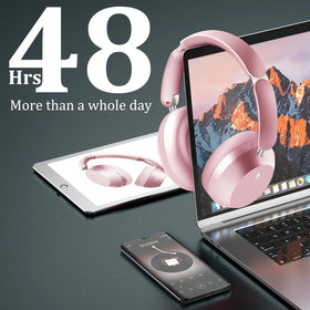 Wentronic Y04 headphones in use with microphone for clear calls.