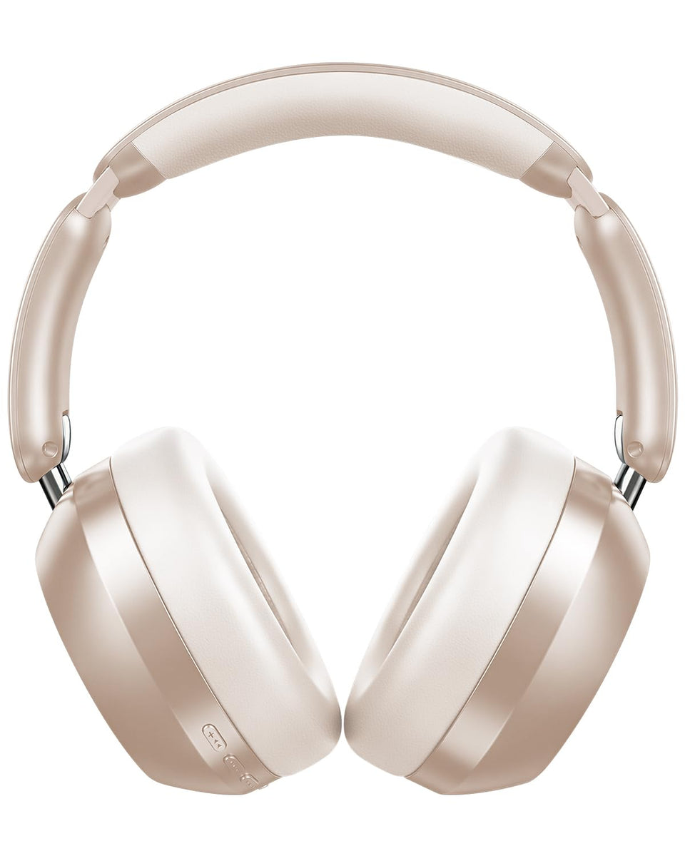 Wentronic Y04 wireless headphones front view in Starlight finish for immersive listening.
